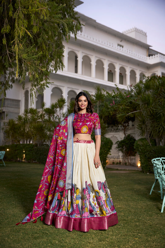 TILTON WEDDING SPECIAL DOLA SILK PRINTED LEHENGA CHOLI