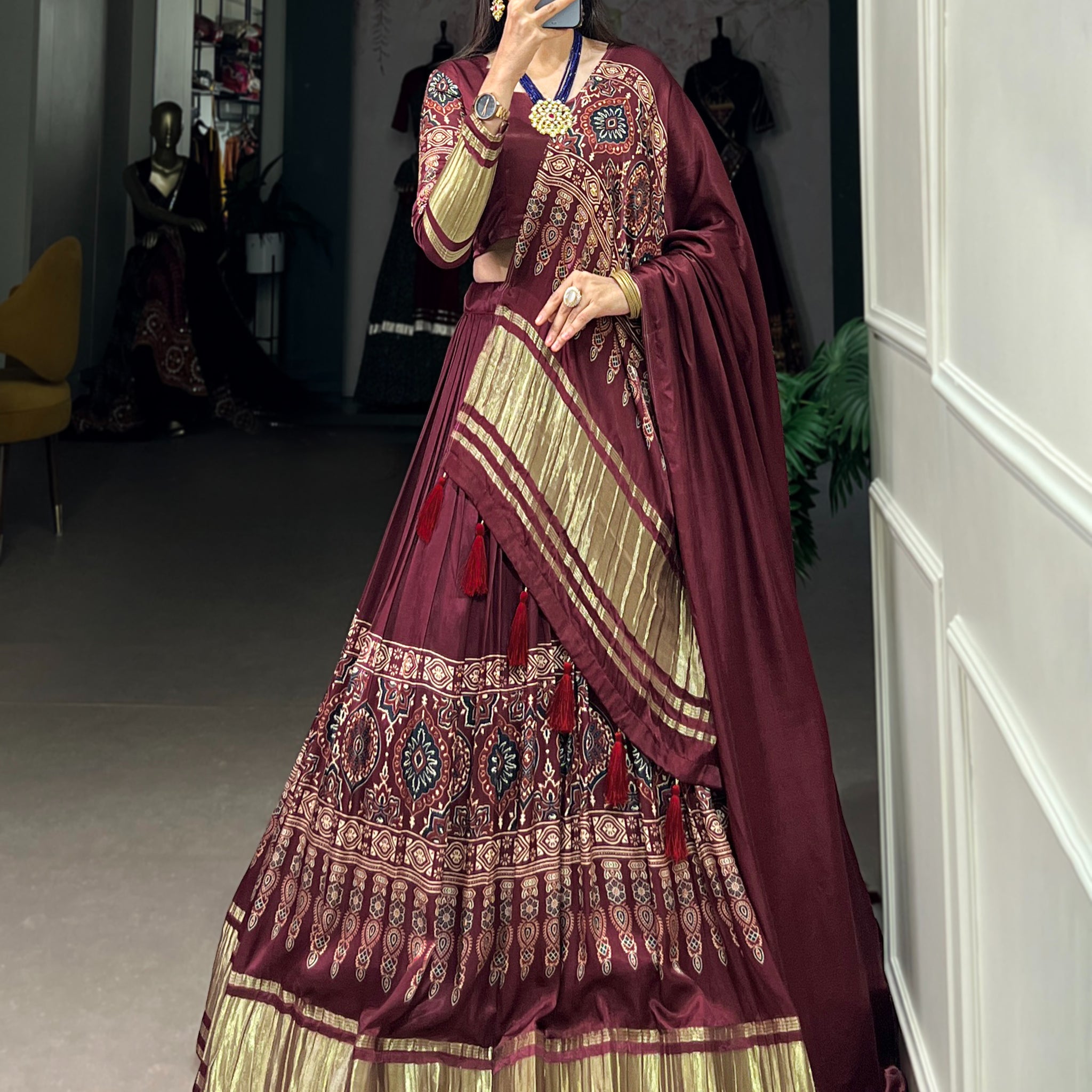 TILTON SPECIAL PRINTED LEHENGA WITH LAGDI PATTA