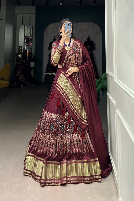 TILTON SPECIAL PRINTED LEHENGA WITH LAGDI PATTA