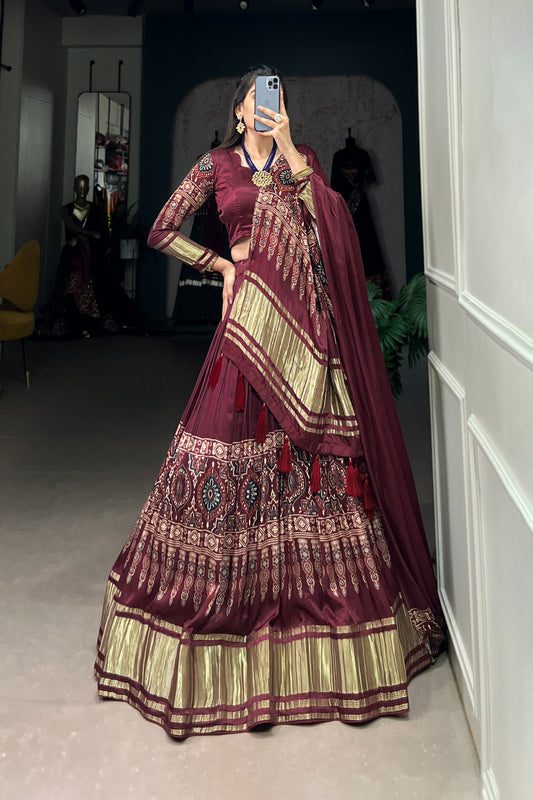 TILTON SPECIAL PRINTED LEHENGA WITH LAGDI PATTA