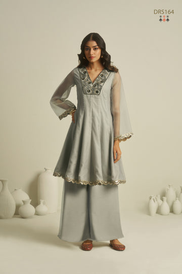 TILTON OCCASION SPECIAL HANDWORK PEPLUM CO ORD SET