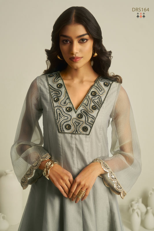 TILTON OCCASION SPECIAL HANDWORK PEPLUM CO ORD SET