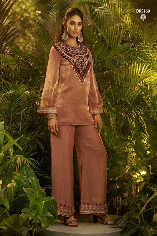 TILTON WEDDING SPECIAL FENDI WITH VELVET PATCH CO ORD SET