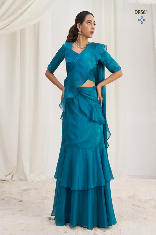 TILTON OCCASION SPECIAL ORGANZA READY TO WEAR SAREE