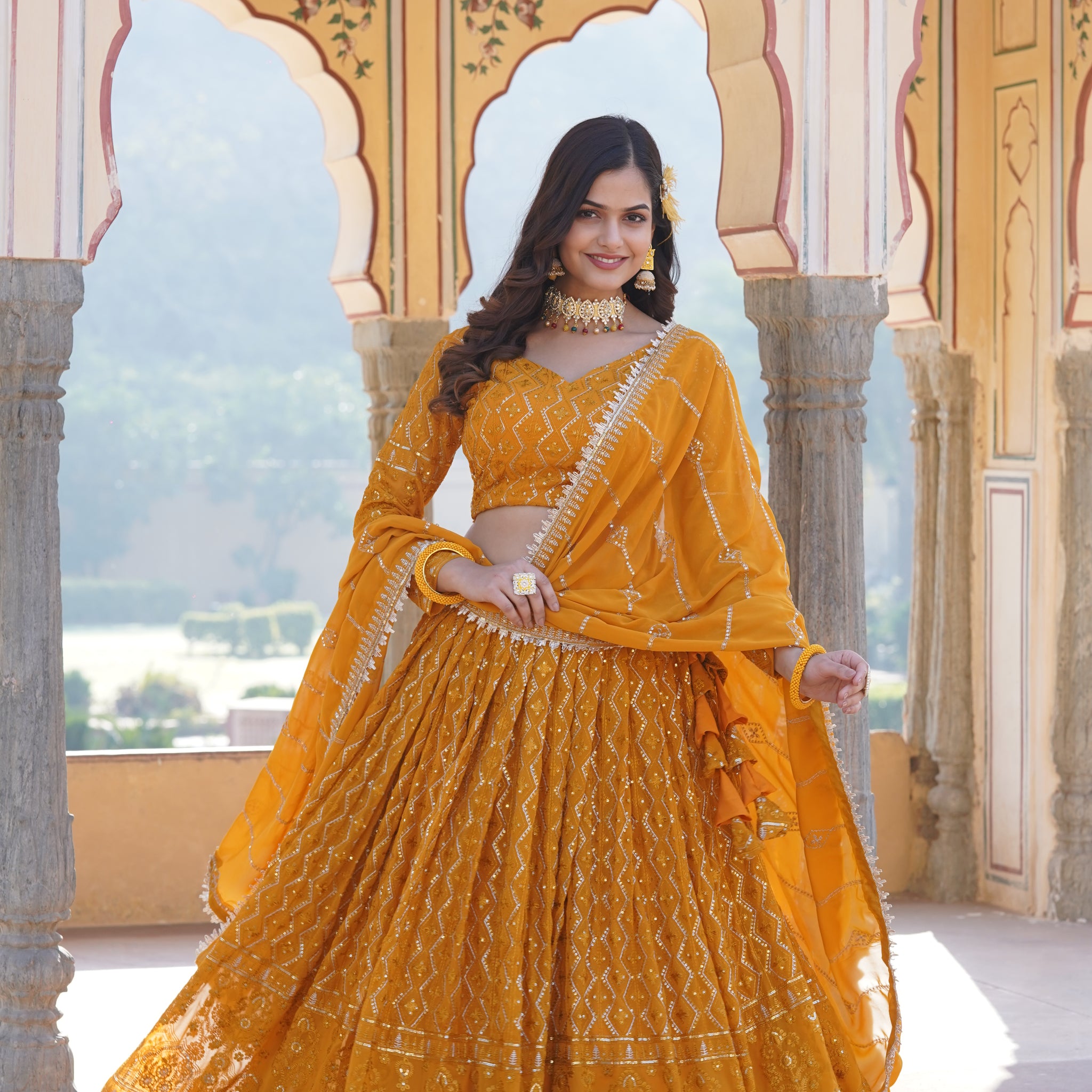 TILTON  ELEGANCE BEAUTIFUL LEHENGA CHOLI WITH DUPATTA SET