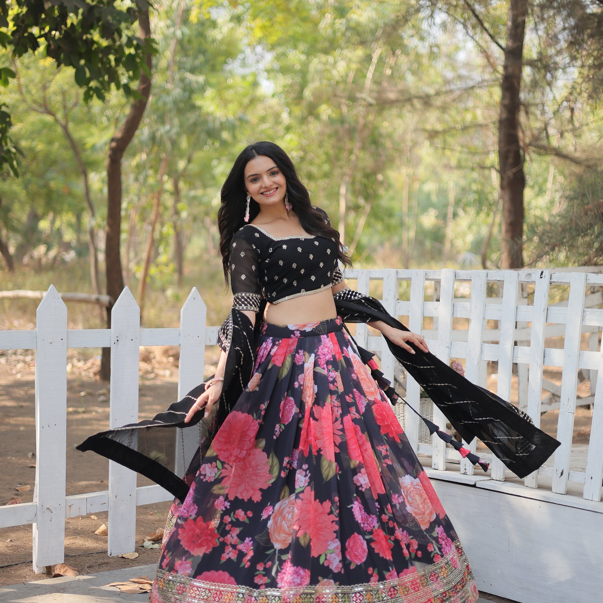 TILTON FESTIVE SPECIAL DIGITAL PRINTED LEHENGA SET