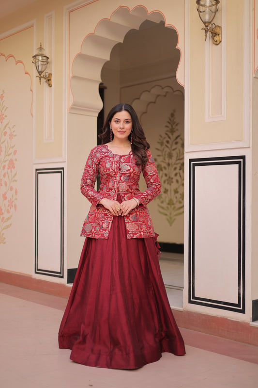 TILTON FESTIVAL SPEACIAL SHIMMER VICHITRA LEHENGA CHOLI