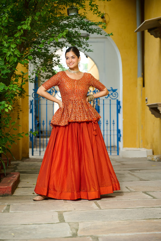 TILTON FESTIVAL SPECIAL FENDI EMBROIDERED LEHENGA CHOLI