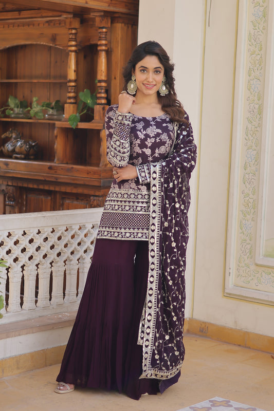 TILTON PERFECT READYMADE DESIGNER GHARARA SUIT SET