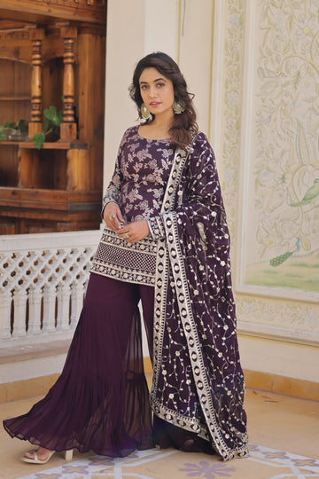 TILTON PERFECT READYMADE DESIGNER GHARARA SUIT SET