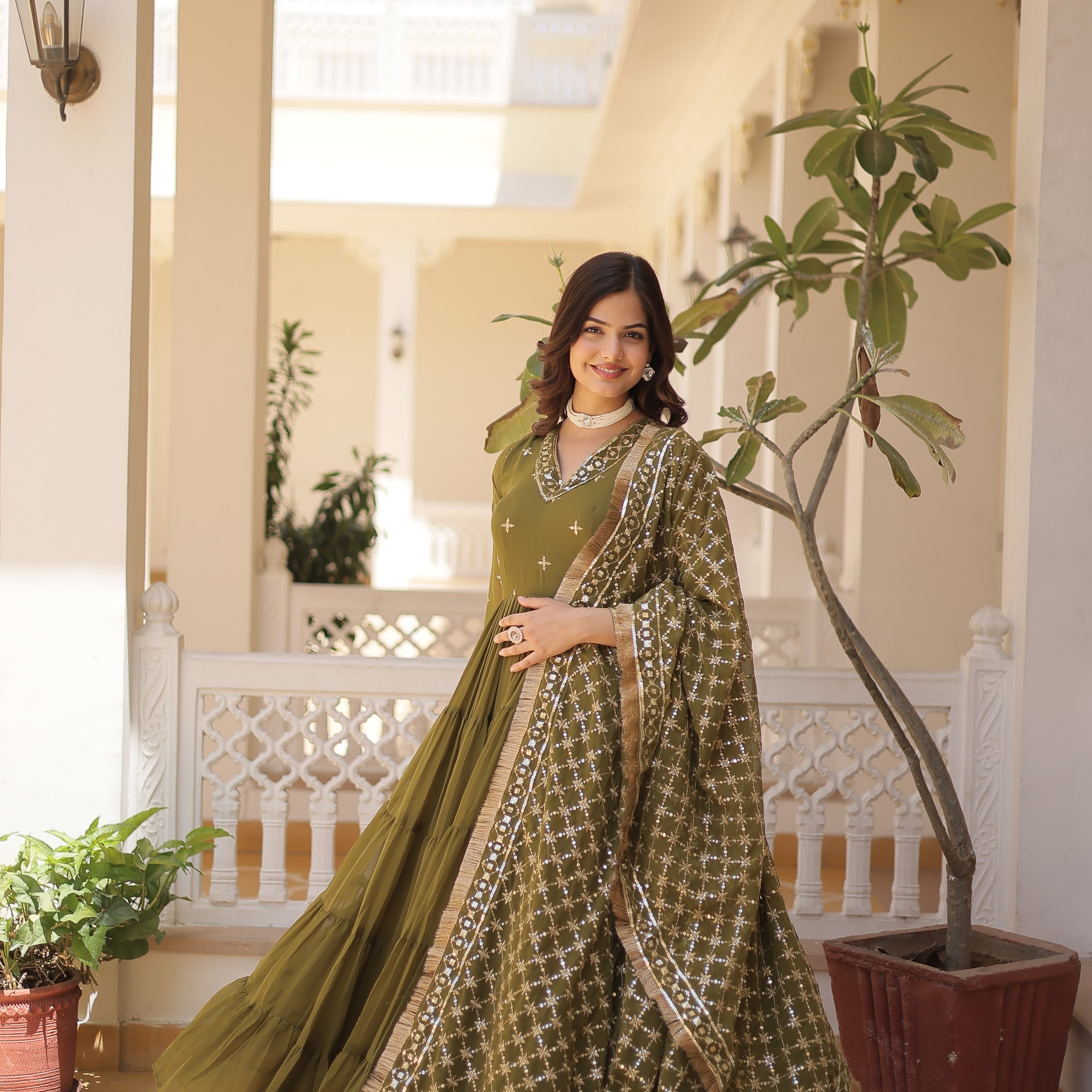 TILTON PREMIUM DESIGNER GOWN WITH DUPATTA