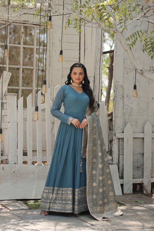 TILTON PREMIUM DESIGNER GOWN WITH DUPATTA