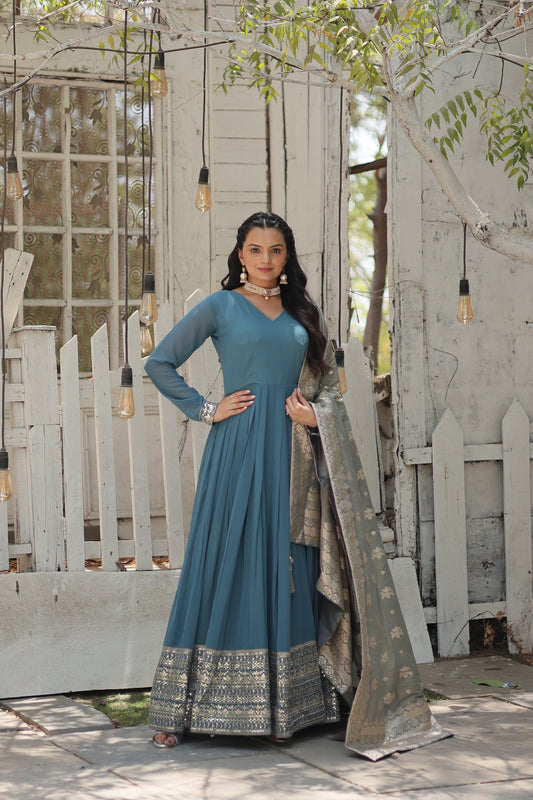 TILTON PREMIUM DESIGNER GOWN WITH DUPATTA