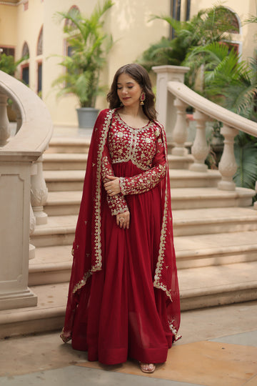 TILTON FESTIVAL SPECIAL SEQUINS EMBROIDERES GOWN WITH DUPATTA