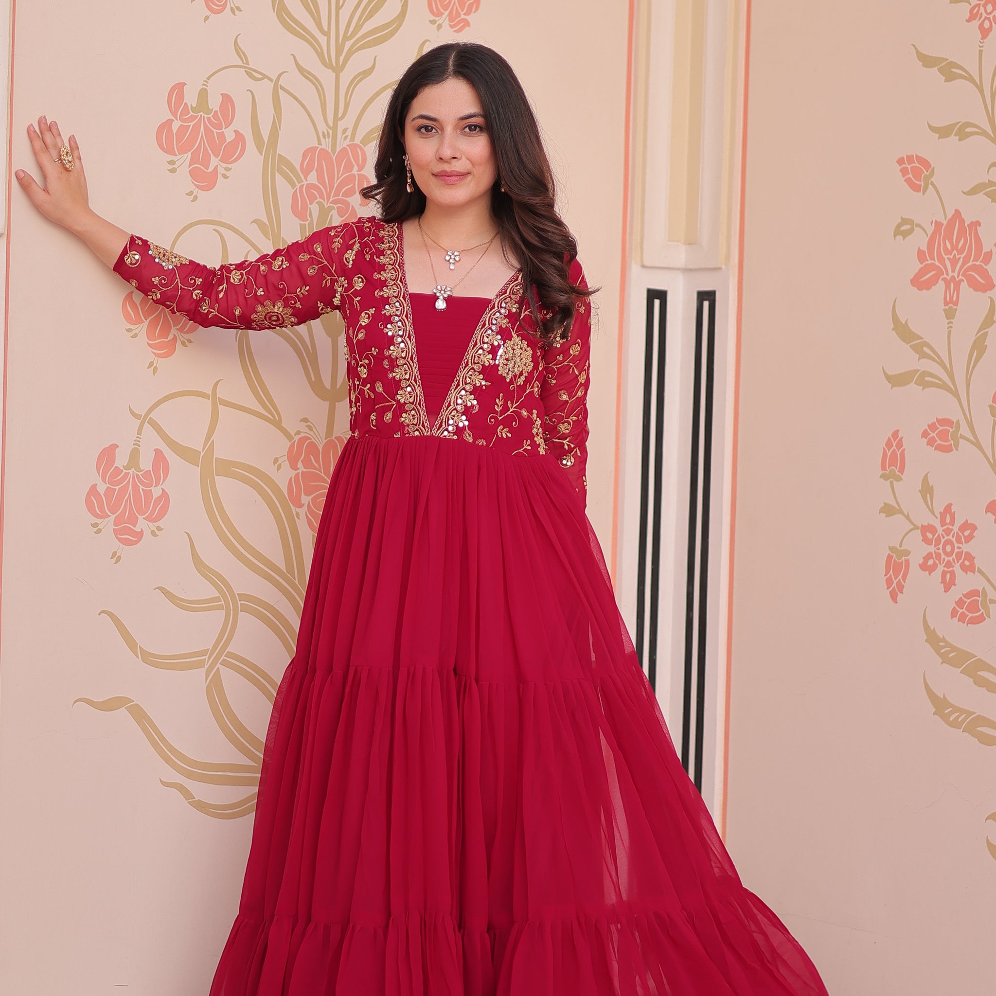 TILTON FESTIVAL SPECIAL SEQUINS AND ZARI EMBROIDERED GOWN