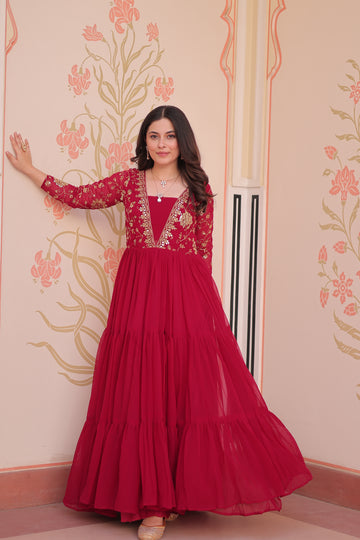TILTON FESTIVAL SPECIAL SEQUINS AND ZARI EMBROIDERED GOWN