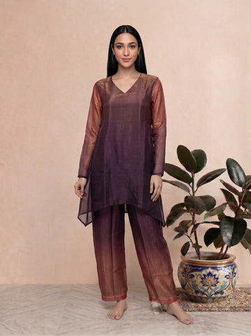 Tilton casual wear special Tie and Dye Short Kurta With Pant